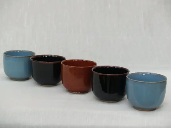 tasses émail oxyde de fer