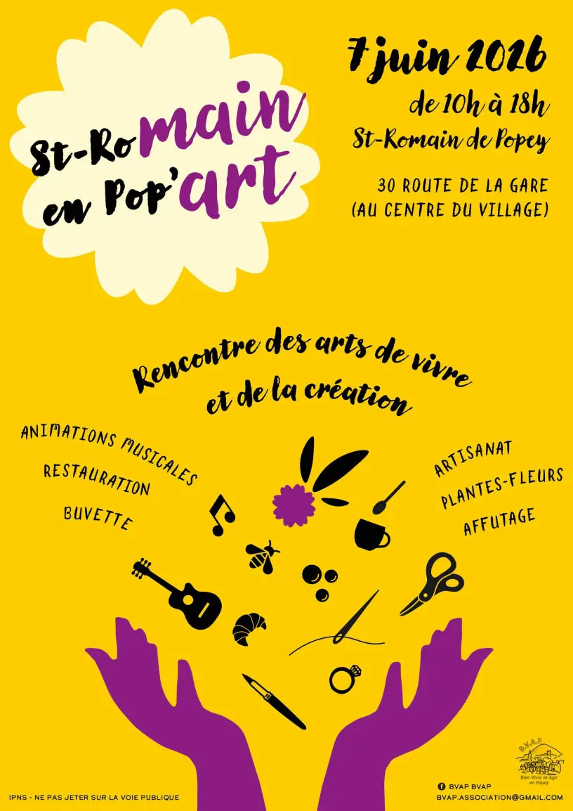 Saint RoMain en Pop'Art Saint Romain de Popey marché d'artisanat