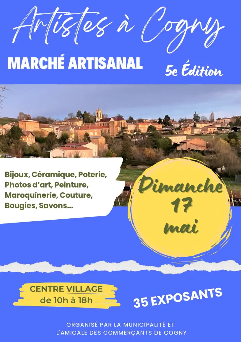 Artistes à Cogny Marché artisanal