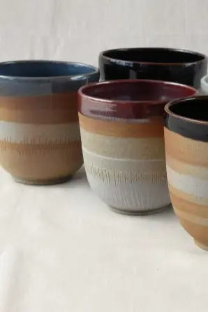 mugs décors à l'engobe