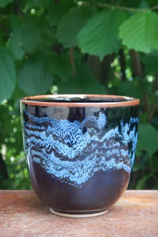 tasse bleu de fer sur tenmoku